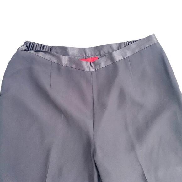 JS Collections Petite Wide Leg Formal Pants Black Wedding Cocktail 14 Petite 14P - Picture 2 of 9